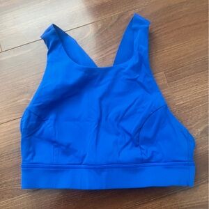 Lululemon Athletica Blue Racerback Sports Bra Stronger As One - Blurbell